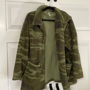 Z Supply Camo Teddy Jacket